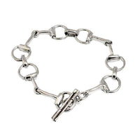 Original Snaffle Horse Bit Bracelet Sterling Silver