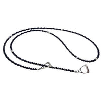 Sterling Silver Stirrups Lariat Spinel Necklace