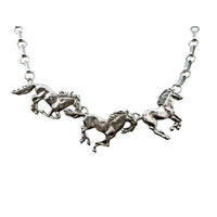 Three Ponies Necklace Sterling Silver

