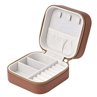 Leather Travel Jewelry Box or Case for Travel
