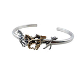 Wild Horses Cuff Bracelet in Sterling Silver