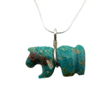 Turquoise Zuni Horse Fetish Necklace