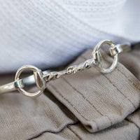 twisted snaffle horse bit bangle bracelet sterling silver 