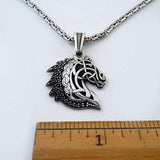 Fiona Celtic Horse Head Pendant Necklace Sterling Silver