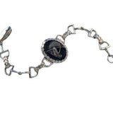 Abbey Bracelet with Snaffle Bits and Laced Reins