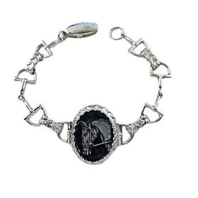 Abbey Bracelet with Snaffle Bits and Laced Reins