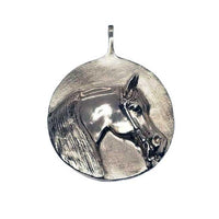 Arabian Horse Head Pendant Necklace Sterling Silver or Bronze - Jamies Horse Jewelry