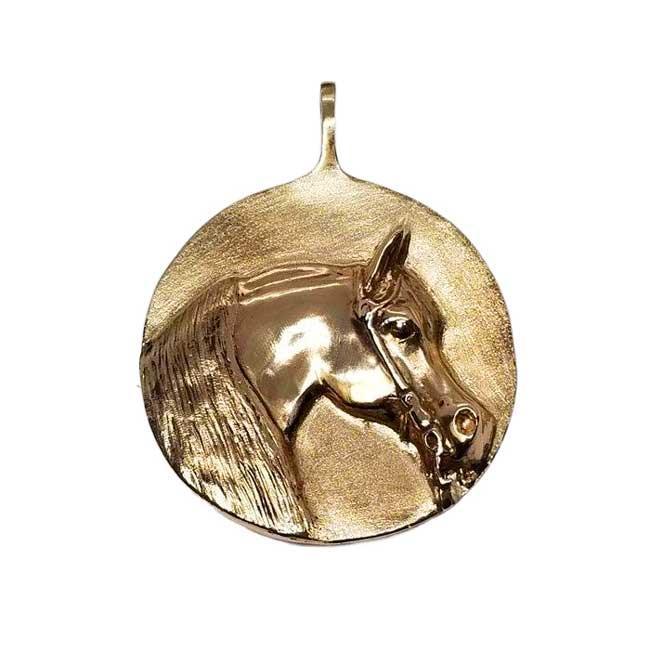 Arabian Horse Head Pendant Necklace Sterling Silver or Bronze - Jamies Horse Jewelry