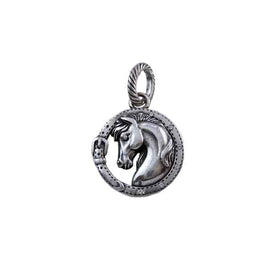 Asala Horse Head Pendant Necklace Sterling Silver OOAK