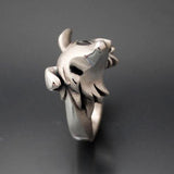 Border Collie Ring in Sterling Silver