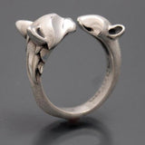 Cat and Mouse Ring in Sterling Silver
