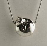 Sleeping Cat Necklace