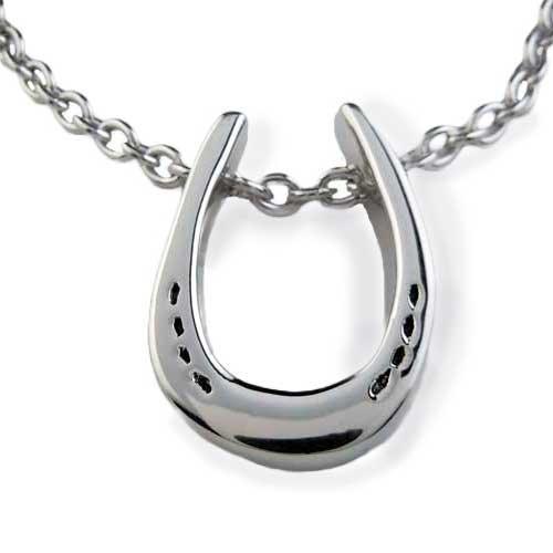 Charles Horseshoe Necklace Sterling Silver - Jamies Horse Jewelry
