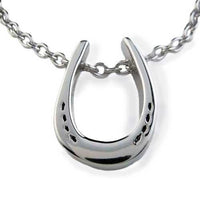 Charles Horseshoe Necklace Sterling Silver - Jamies Horse Jewelry