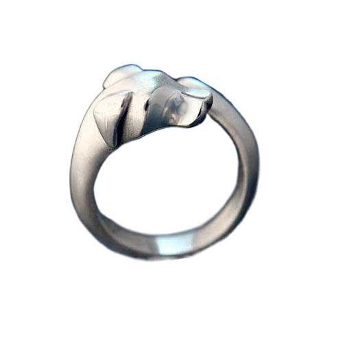 Hound Dog Ring in Sterling Silver - Jamies Horse Jewelry
