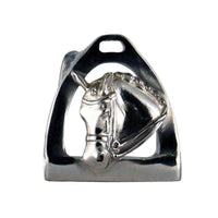 Dressage Horse and Stirrup Belt Buckle in Bronze - Jamies Horse Jewelry