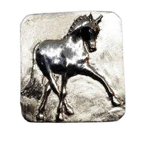 Dressage Horse Half-Pass Belt Buckle - Jamies Horse Jewelry