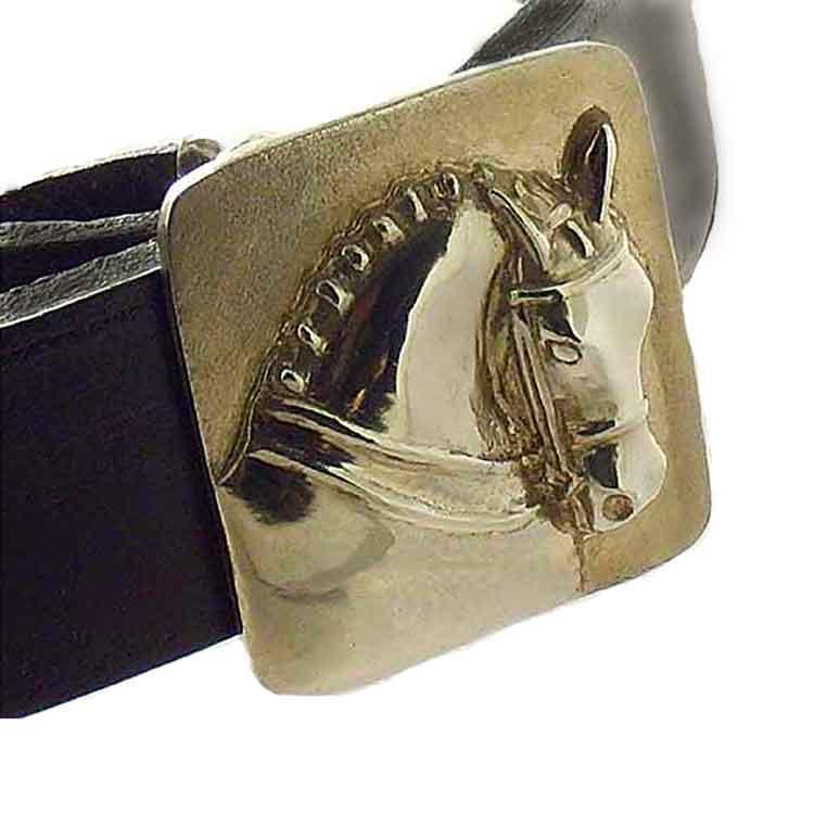 Dressage Horse Head Belt Buckle - Jamies Horse Jewelry