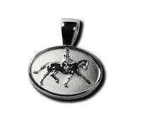 Dressage Horse and Rider Pendant Necklace - Jamies Horse Jewelry