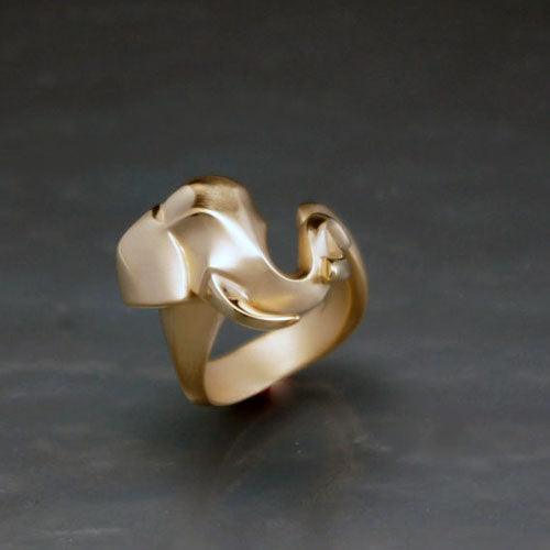 Elephant Ring in Bronze - Jamies Horse Jewelry