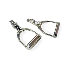 English Stirrup Earrings Sterling Silver