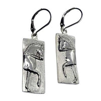 Enter At A Dressage Horse Dangle Earrings - Jamies Horse Jewelry