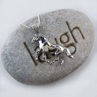 Fjord Horse Pendant Necklace Sterling Silver - Jamies Horse Jewelry