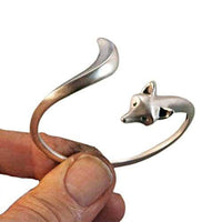 Fox Bangle Bracelet in Sterling Silver - Jamies Horse Jewelry