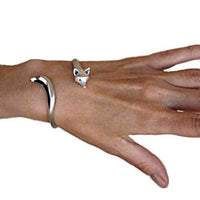 Fox Bangle Bracelet in Sterling Silver - Jamies Horse Jewelry