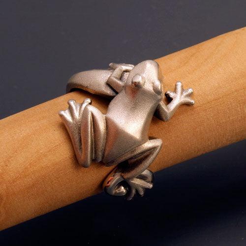 Frog Ring in Sterling Silver - Jamies Horse Jewelry
