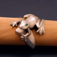 Frog Ring in Sterling Silver - Jamies Horse Jewelry