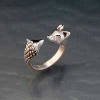 Hedgehog and Fox Ring - Jamies Horse Jewelry