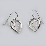 Heart and Horse Earrings