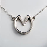 Barefoot Hoof Necklace Sterling Silver