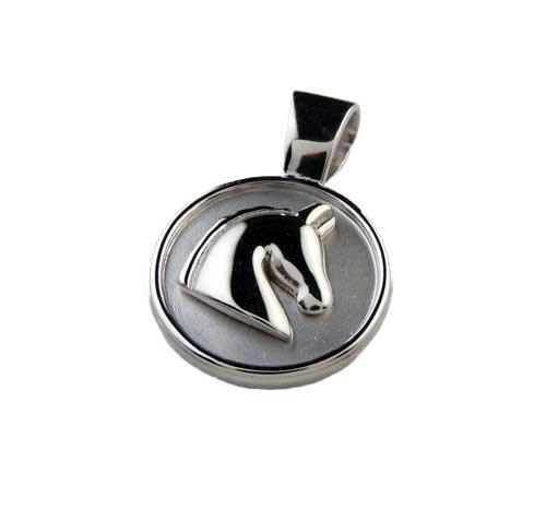 Stylized Horse Head Pendant Necklace - Jamies Horse Jewelry