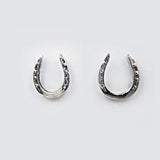 Horseshoe Earrings Sterling Silver