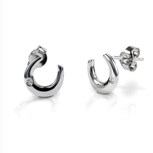 Horseshoe Post Earrings with Touch of Class