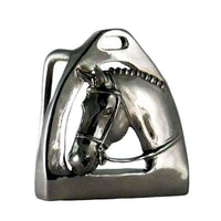 Hunter and Stirrup Belt Buckle - Jamies Horse Jewelry