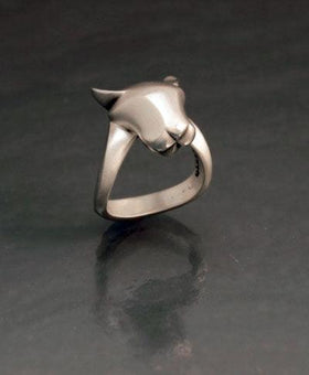 Jaguar Big Cat Ring in Sterling Silver