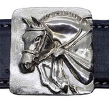 Classic Jumping Horse Belt Buckle in Bronze