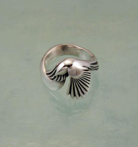 Magpie Ring Sterling Silver - Jamies Horse Jewelry