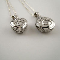 Paw Print Eternity Keepsake Pendant Necklace - Jamies Horse Jewelry