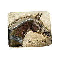 Rosenthal Horse Head Belt Buckle - Jamies Horse Jewelry