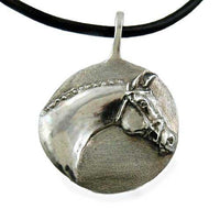 Rosenthal Portrait Horse Head Pendant Necklace in Sterling Silver - Jamies Horse Jewelry