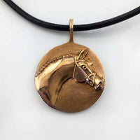 Bronze Rosenthal Portrait Horse Head Pendant - Jamies Horse Jewelry