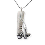 Tall Riding Boot and Stirrup Necklace