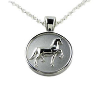 Saddlebred Pendant Necklace Sterling Silver - Jamies Horse Jewelry