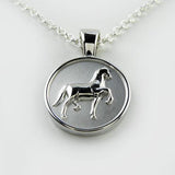 Saddlebred Pendant Necklace Sterling Silver