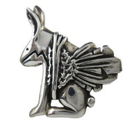 Rabbit Pendant Necklace/Pin Sterling Silver - Jamies Horse Jewelry