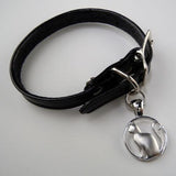 Cat Charm on Leather Bracelet